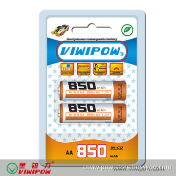 Ni-CD Rechargeable Battery AA 850mAh (VIP-AA-850)